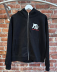 DUSK DAWN BOXY ZIP UP HOODIE ‘BLACK’