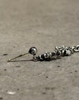 CHROME HEARTS DROP TINY-E 5-LINK EARRING ‘SILVER’