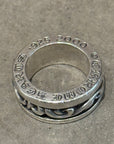 CHROME HEARTS SCROLL SPINNER RING 'SILVER'