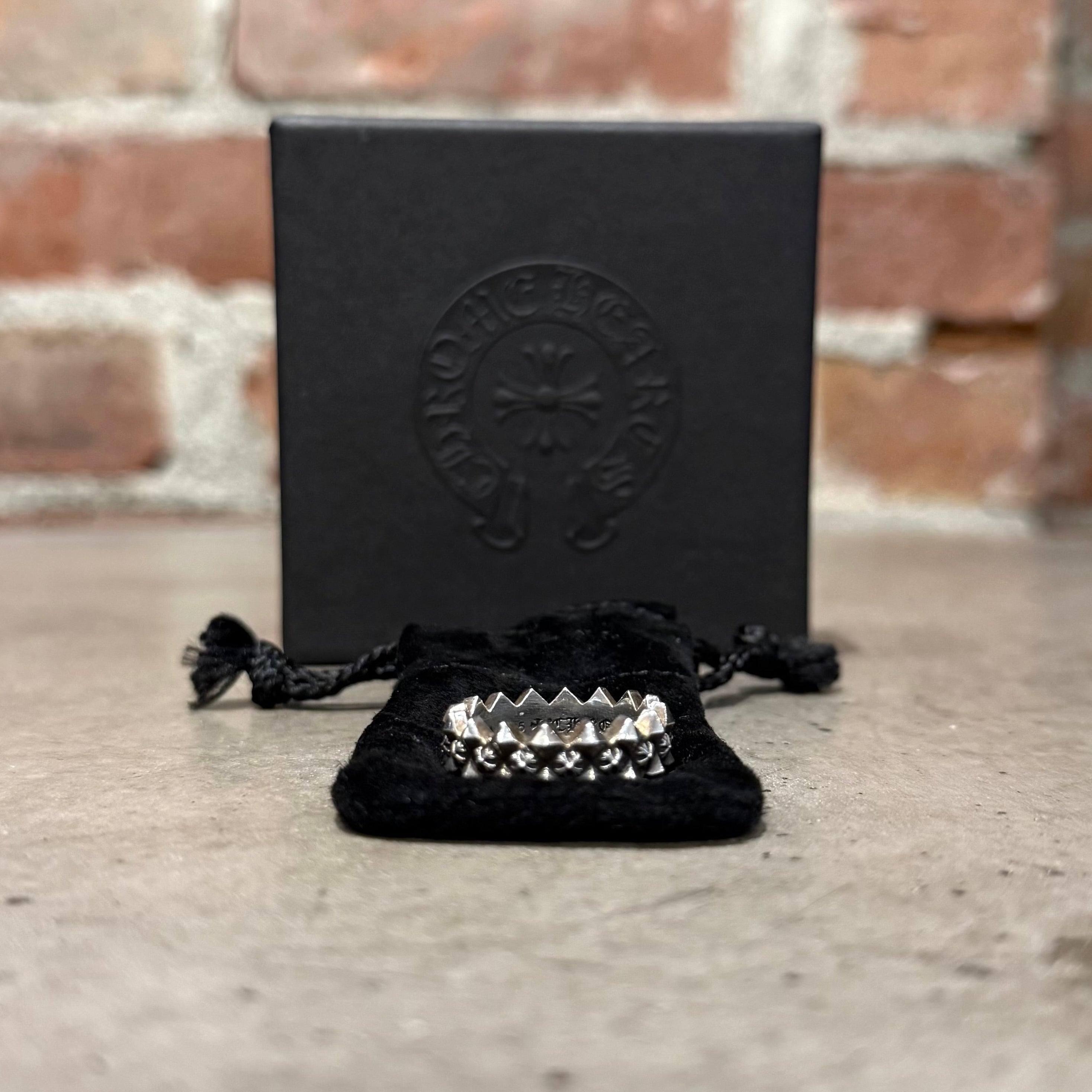 CHROME HEARTS DOUBLE PYRAMID RING 'SILVER' – Sadō Room