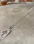 CHROME HEARTS LARGE CROSS DOGTAG ‘SILVER’