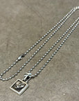 CHROME HEARTS FRAMED HEART NECKLACE ‘SILVER’
