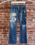 HYSTERIC GLAMOUR DEBBIE SUZIE JOAN KINKY DENIM JEANS ‘DARK BLUE’