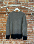 ACNE STUDIOS GRADIENT KNIT WOOL SWEATER ‘GREY’