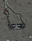 LOUIS VUITTON MEDALLION & LOGO NECKLACE ‘SILVER’