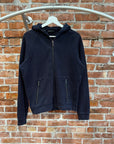 PRADA SPORT NYLON HOODED ZIP UP HOODIE ‘NAVY’