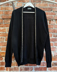 HYSTERIC GLAMOUR PUNK STUD CARDIGAN ‘BLACK’