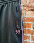 NEEDLES TRACK PANTS ‘FOREST/MAROON’
