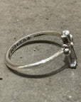 CHROME HEARTS CROSS BUBBLEGUM RING ‘SILVER’
