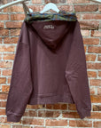 BLANCO LANE SCARF ZIP HOODIE ‘MAROON’