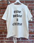 NUMBER (N)INE DISTRESSED GIVE PEACE A CHANCE TEE ‘WHITE’