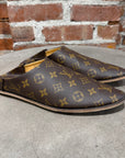 LOUIS VUITTON MONOGRAM BABOUCHES FLAT MULES ‘BROWN’