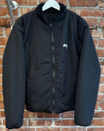 STUSSY REVERSIBLE FLEECE BOMBER JACKET ‘BLACK’