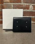 MAISON MARGIELA FOUR STITCH LARGE BIFOLD WALLET ‘BLACK’