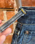 EVISU LOT 2008 THIN GULL DENIM 'INDIGO/WHITE'