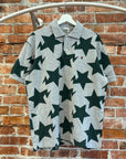 BAPE BAPESTA STAR AOP POLO ‘GREEN/GREY’