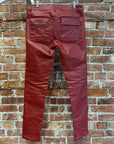 RICK OWENS SS24 LIDO TYRONE WAXED DENIM ‘RED’