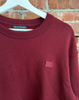 ACNE STUDIO FACE SERIES CREWNECK ‘RED’