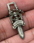 CHROME HEARTS DAGGER ZIPPER NECKLACE ‘SILVER’