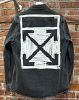 OFF-WHITE DENIM WORK SHIRT JACKET ‘SLATE’