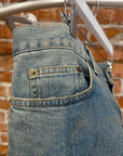SAINT LAURENT SS15 D02 KNIFE CUT DENIM ‘MUD WASH BLUE’