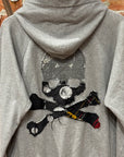 MASTERMIND PATCHWORK SKULL ZIP UP ‘GREY’