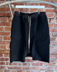 RICK OWENS SS18 DIRT POD SHORTS ‘BLACK’