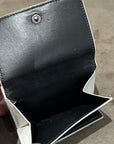 BALENCIAGA X ADIDAS TRIFOLD LAMBSKIN WALLET ‘BLACK/WHITE’