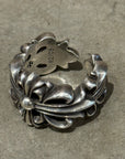 CHROME HEARTS DOUBLE FLORAL RING ‘SILVER’