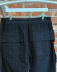 RICK OWENS NWT DRKSHDW HEAVY COTTON CREATCH CARGO PANTS (L) ‘BLACK’