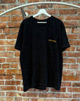 CHROME HEARTS PLUS CROSS POCKET TEE ‘BLACK/YELLOW’
