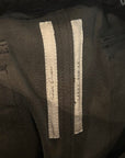 RICK OWENS FW19 LARRY LEATHER AIRCUT PANTS ‘BLACK’