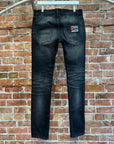 SAINT LAURENT AW16 UNIVERSITÉ PATCH D02 DENIM ‘VNTG BLACK’