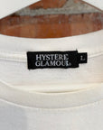 HYSTERIC GLAMOUR SATURDAY NIGHT TO SUNDAY MORNING TEE ‘WHITE’