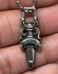 CHROME HEARTS OLD DAGGER NECKLACE ‘SILVER’