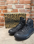 CONVERSE x TISCI GIVENCHY ADDICTS WAXED LEOPARD SNEAKER (US 8.5) ‘BLACK’