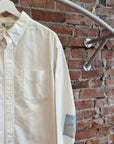 VISVIM CUBISM ELBOW PATCH SHIRT ‘WHITE’