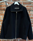 YOKE TOKYO FW24 MELTON STAND COLLAR BLOUSON ‘BLACK’