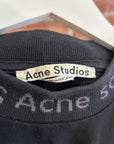 ACNE STUDIOS COLLAR PRINT TEE ‘BLACK’