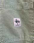 STUSSY DOUBLE KNEE CARPENTER PANTS ‘GREEN’