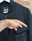 YOHJI YAMAMOTO Y-3 LUX FUTURE SPORT BOMBER JACKET ‘BLACK’
