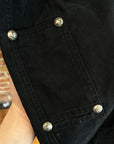 THUG CLUB AW24 STUDDED CARPENTER PANTS ‘BLACK’