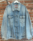 ACNE STUDIOS OVERSIZED DENIM TRUCKER JACKET ‘LIGHT WASH’
