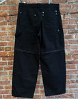 GIVENCHY SS25 CONVERTIBLE DOUBLE KNEE PANTS ‘BLACK’