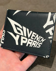 GIVENCHY LOGO PRINT LEATHER CARDHOLDER ‘BLACK’