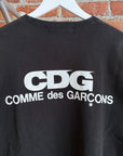 COMME DES GARÇONS BLUR LOGO CREWNECK ‘BLACK’