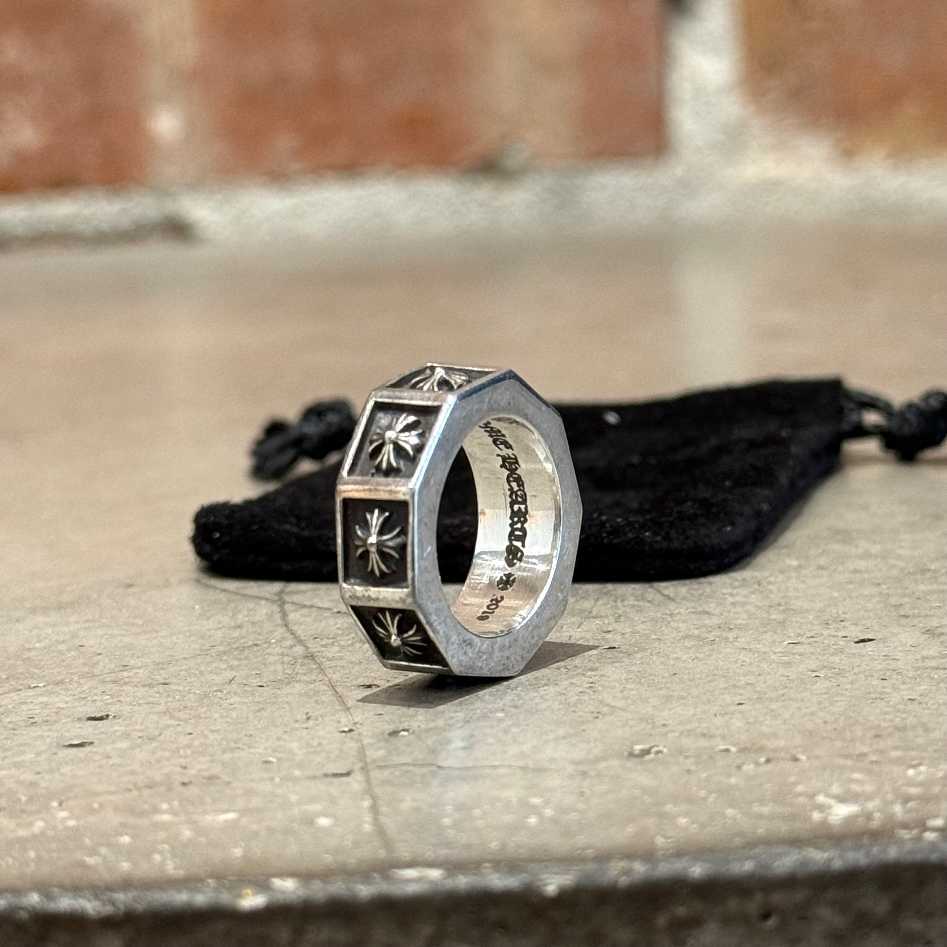 CHROME HEARTS ALPHABET BLOCK RING 'SILVER' – Sadō Room