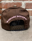 CHROME HEARTS CH LOGO BASEBALL HAT ‘BROWN/PINK’