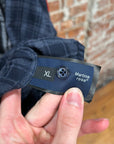 MARTINE ROSE WALLET CHAIN FLANNEL ‘NAVY’