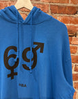 HBA OVERSIZED GENDER 69 HOODIE ’BLUE’